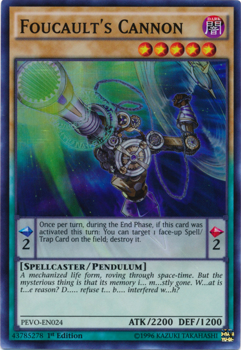 Foucault's Cannon, Pendulum Evolution · PEVO-EN024