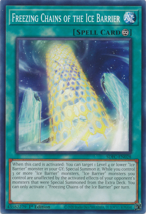 Freezing Chains of the Ice Barrier, Structure Deck: Freezing Chains · SDFC-EN028