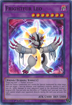 Frightfur Leo, Crossed Souls Sneak Peek Participation Card · CROS-EN041