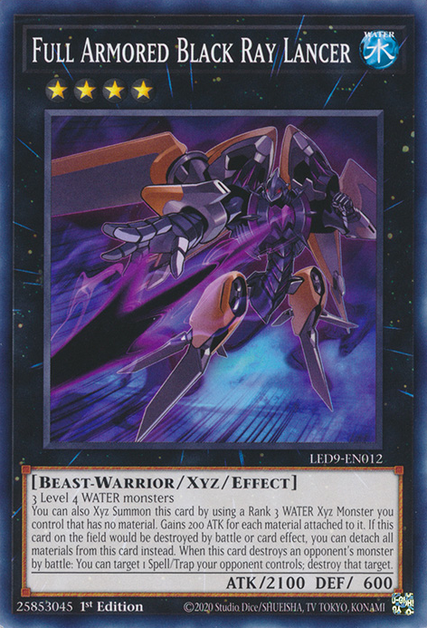 Full Armored Black Ray Lancer, Legendary Duelists: Duels From the Deep · LED9-EN012