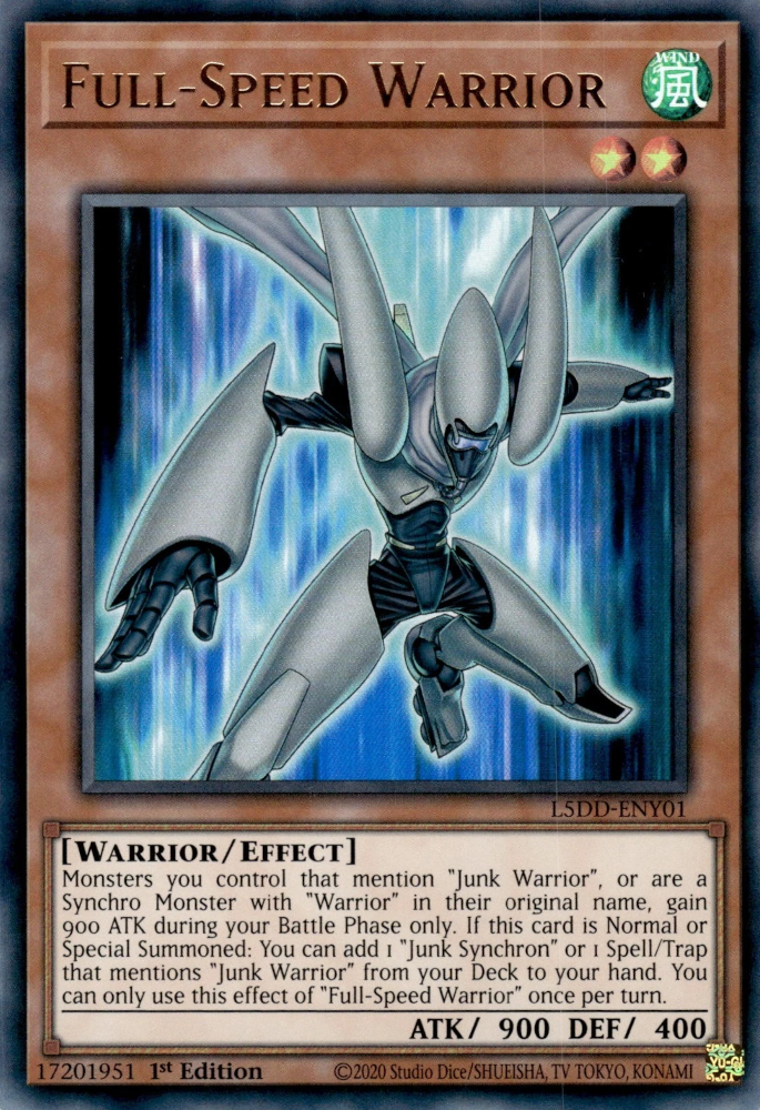 Full-Speed Warrior, Legendary 5D's Decks · L5DD-ENY01