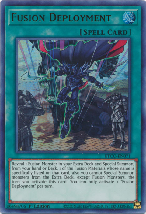 Fusion Deployment, Eternity Code Premiere! promotional card · ETCO-EN071
