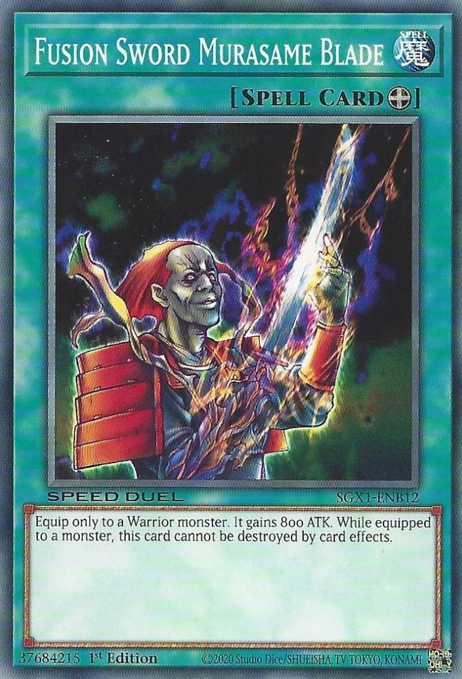 Fusion Sword Murasame Blade, Speed Duel GX: Duel Academy Box · SGX1-ENB12