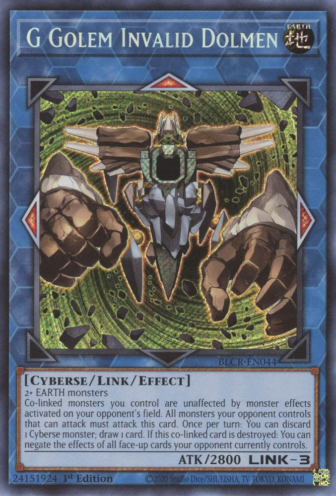 G Golem Invalid Dolmen, Battles of Legend: Crystal Revenge · BLCR-EN044