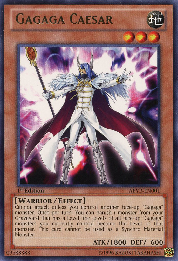 Gagaga Caesar, Abyss Rising Sneak Peek Participation Card · ABYR-EN001