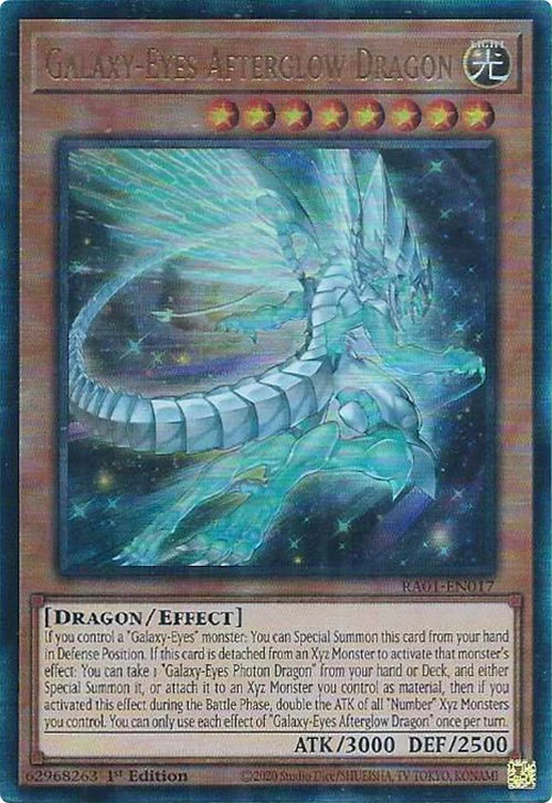 Galaxy-Eyes Afterglow Dragon, 25th Anniversary Rarity Collection · RA01-EN017