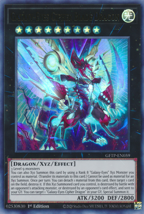 Galaxy-Eyes Cipher Blade Dragon, Ghosts From the Past · GFTP-EN059