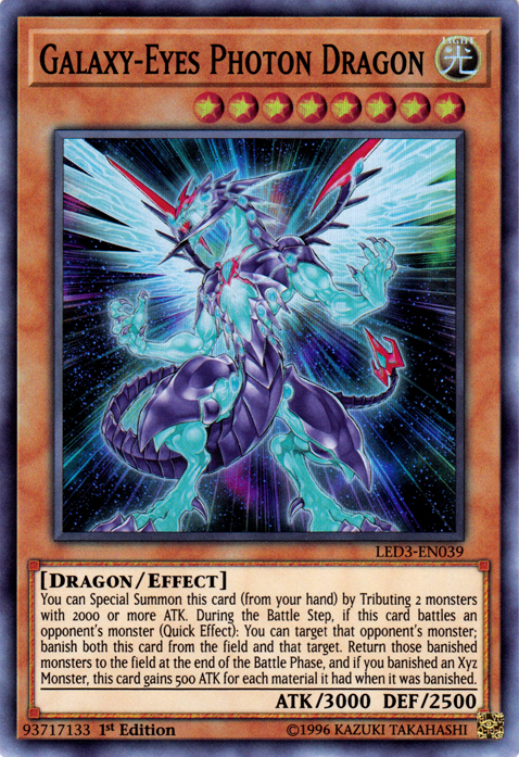 Galaxy-Eyes Photon Dragon, Legendary Duelists: White Dragon Abyss · LED3-EN039