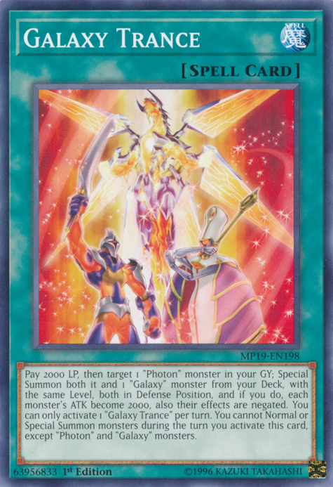 Galaxy Trance, 2019 Gold Sarcophagus Tin Mega Pack · MP19-EN198
