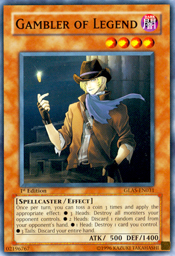 Gambler of Legend, Gladiator's Assault Sneak Peek Participation Card · GLAS-EN031