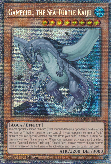 Gameciel, the Sea Turtle Kaiju, 2025 Mega-Pack Tin · MP25-EN028