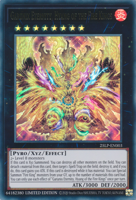 Garunix Eternity, Hyang of the Fire Kings, Limited Pack World Championship 2025 · 25LP-EN003