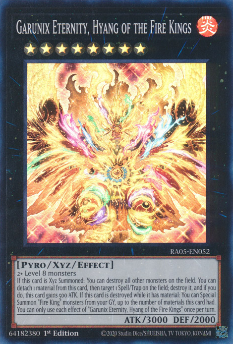 Garunix Eternity, Hyang of the Fire Kings, Rarity Collection 5 · RA05-EN052