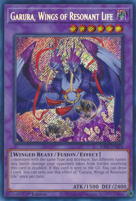 Garura, Wings of Resonant Life, 25th Anniversary Rarity Collection II · RA02-EN024