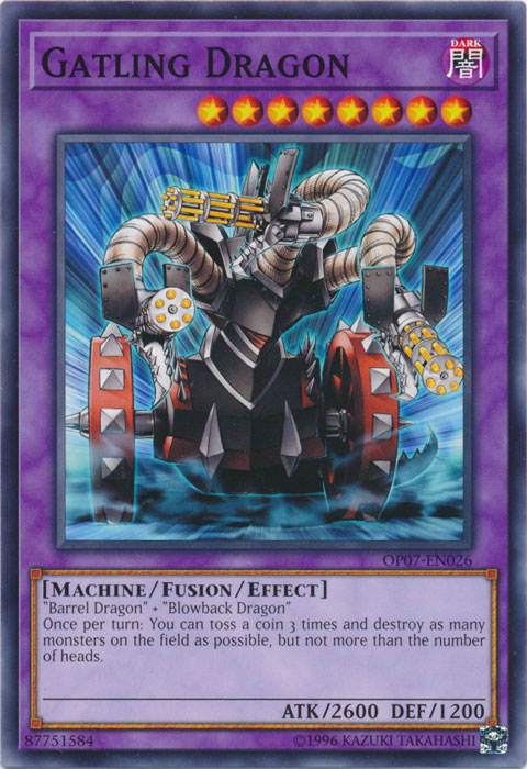 Gatling Dragon, OTS Tournament Pack 7 · OP07-EN026