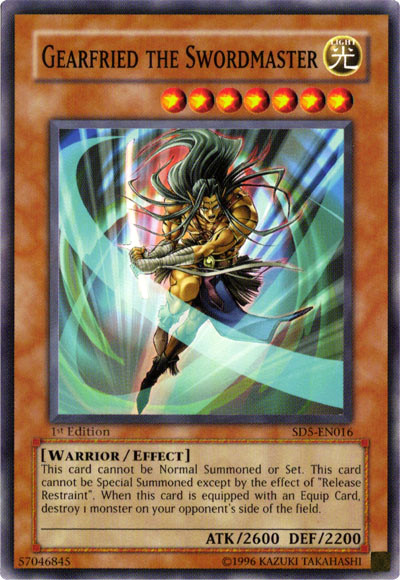 Gearfried the Swordmaster, Structure Deck: Warrior's Triumph · SD5-EN016