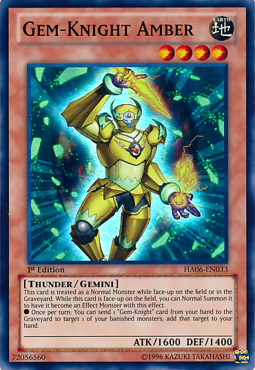 Gem-Knight Amber, Hidden Arsenal 6: Omega Xyz · HA06-EN033