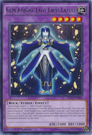 Gem-Knight Lady Lapis Lazuli, Secrets of Eternity Sneak Peek Participation Card · SECE-EN046