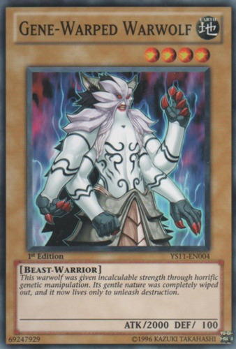 Gene-Warped Warwolf, Starter Deck: Dawn of the Xyz · YS11-EN004