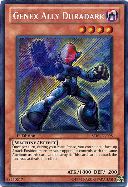 Genex Ally Duradark, Starstrike Blast Sneak Peek Participation Card · STBL-EN095