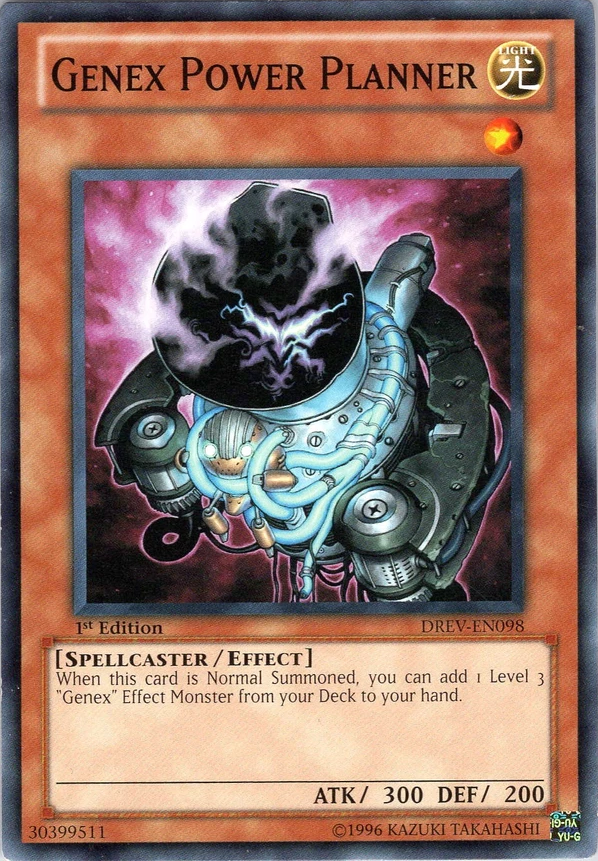 Genex Power Planner, Duelist Revolution Sneak Peek Participation Card · DREV-EN098