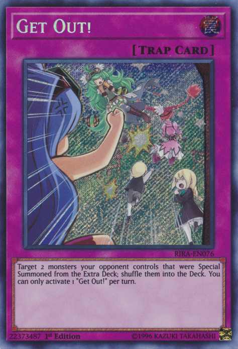 Get Out!, Rising Rampage Sneak Peek Participation Card · RIRA-EN076