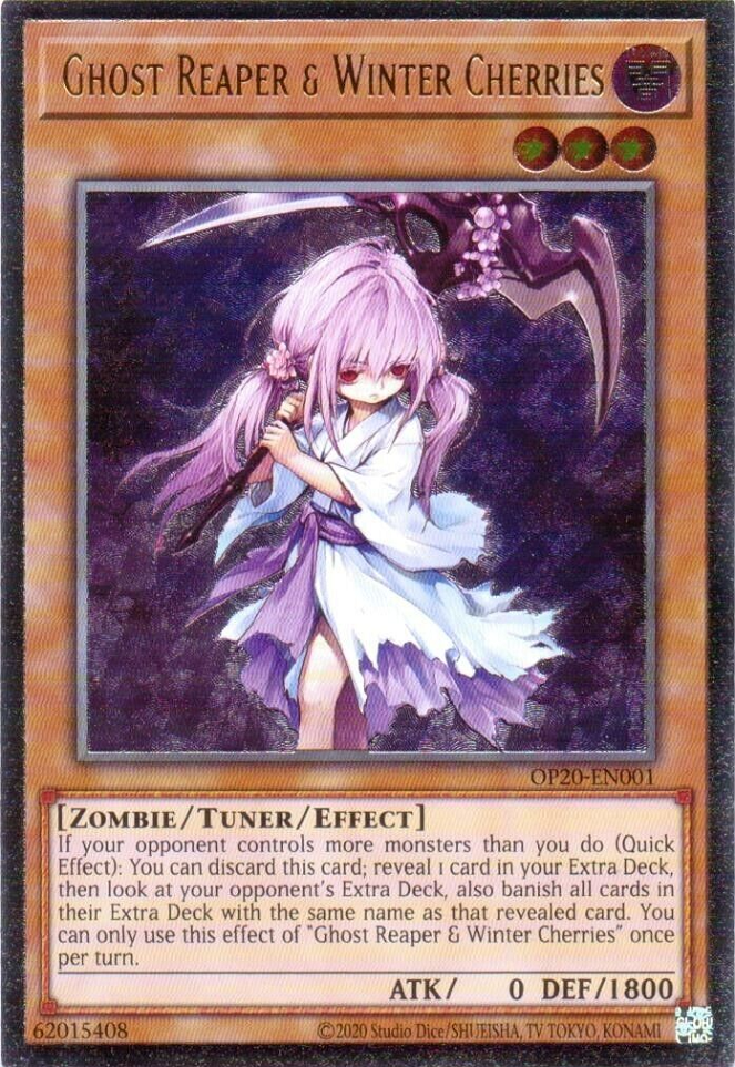 Ghost Reaper & Winter Cherries, OTS Tournament Pack 20 · OP20-EN001