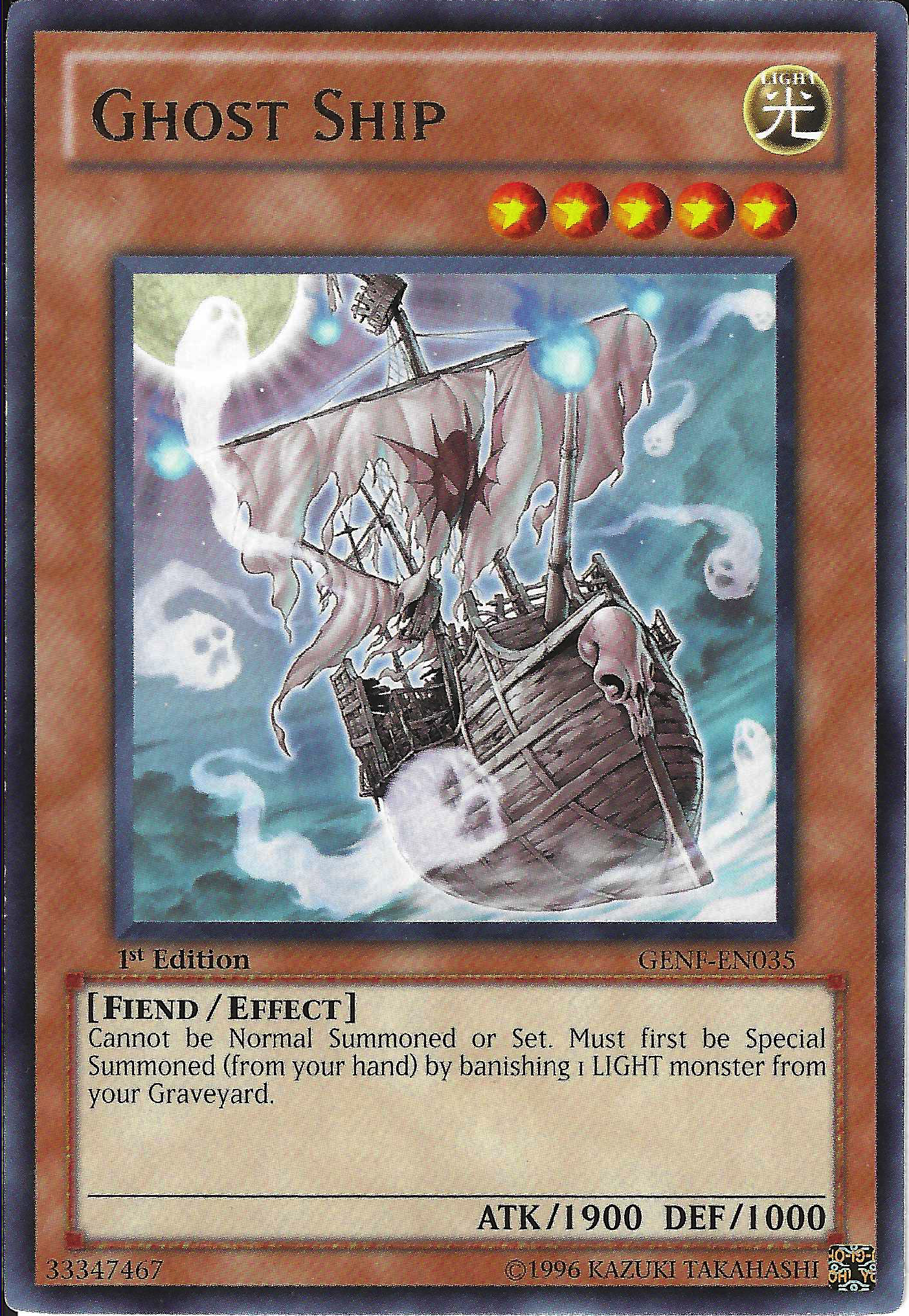 Ghost Ship, Generation Force Sneak Peek Participation Card · GENF-EN035
