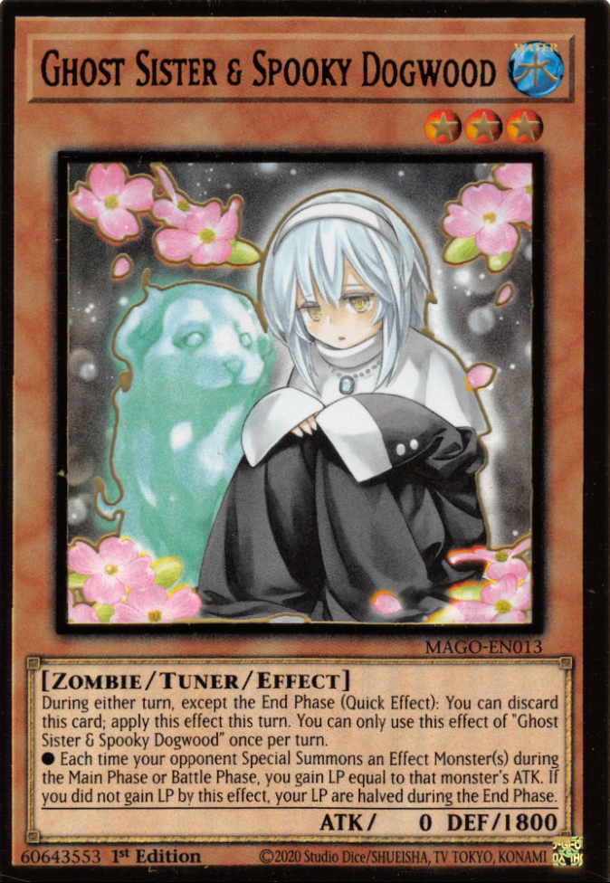 Ghost Sister & Spooky Dogwood, Maximum Gold · MAGO-EN013