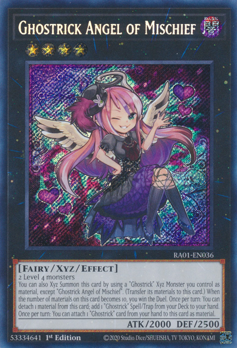 Ghostrick Angel of Mischief, 25th Anniversary Rarity Collection · RA01-EN036