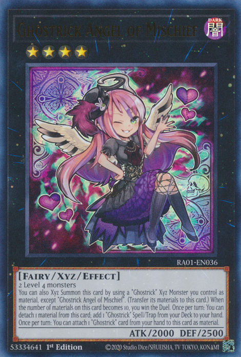 Ghostrick Angel of Mischief, 25th Anniversary Rarity Collection · RA01-EN036
