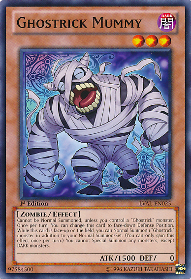 Ghostrick Mummy, Legacy of the Valiant Sneak Peek Participation Card · LVAL-EN025
