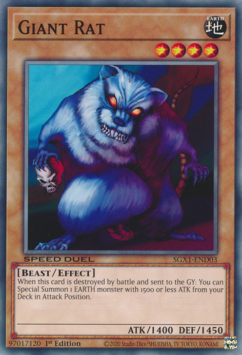 Giant Rat, Speed Duel GX: Duel Academy Box · SGX1-END03