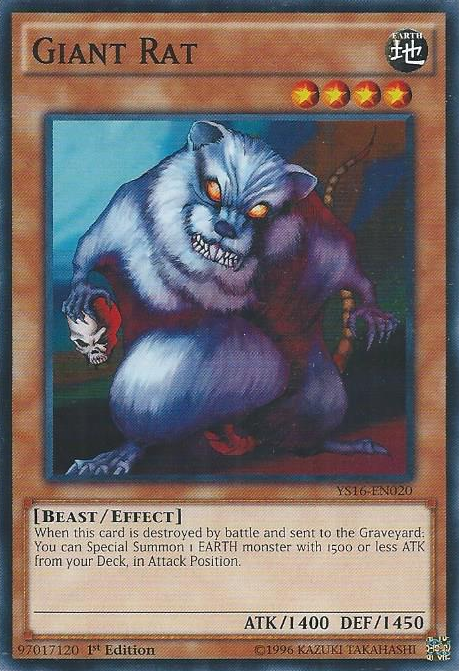 Giant Rat, Starter Deck: Yuya · YS16-EN020