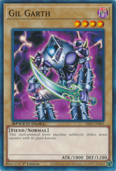 Gil Garth, Speed Duel Starter Decks: Twisted Nightmares · SS05-ENB05