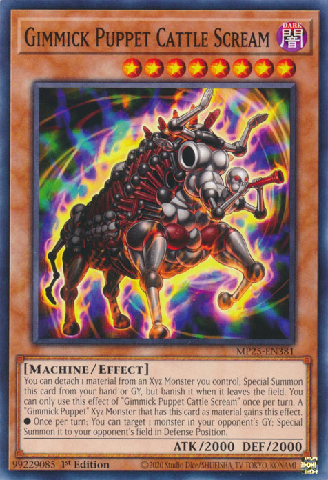 Gimmick Puppet Cattle Scream, 2025 Mega-Pack Tin · MP25-EN381