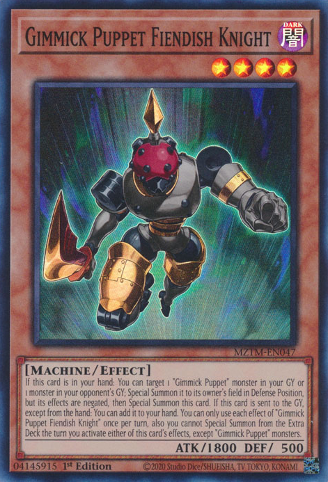 Gimmick Puppet Fiendish Knight, Maze of the Master · MZTM-EN047