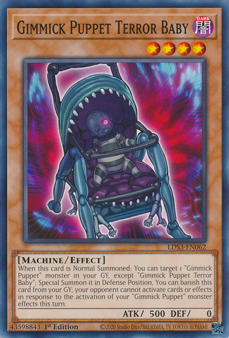 Gimmick Puppet Terror Baby, Legendary Duelists: Season 3 · LDS3-EN062