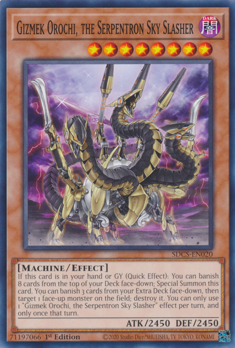 Gizmek Orochi, the Serpentron Sky Slasher, Structure Deck: Cyber Strike · SDCS-EN020
