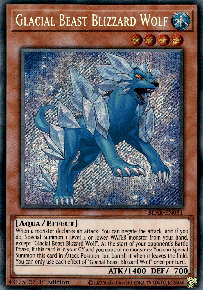 Glacial Beast Blizzard Wolf, Battles of Legend: Armageddon · BLAR-EN031