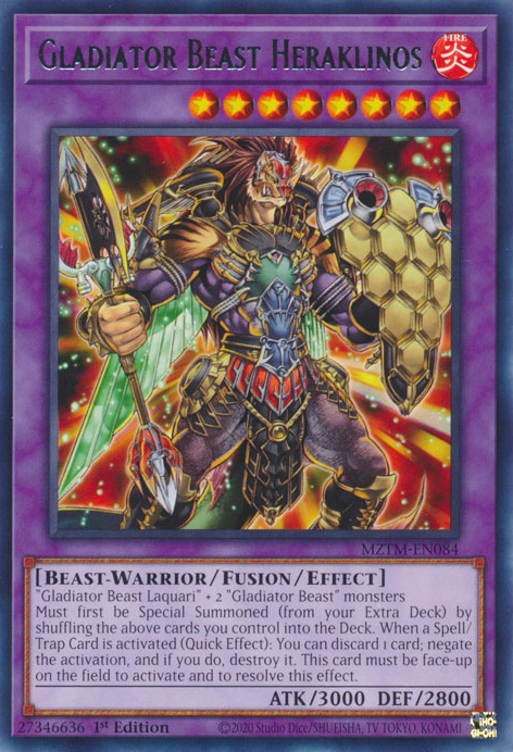 Gladiator Beast Heraklinos, Maze of the Master · MZTM-EN084