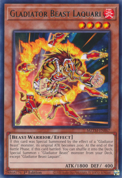 Gladiator Beast Laquari, Maze of the Master · MZTM-EN067