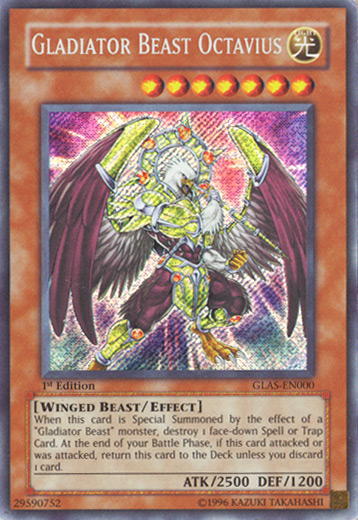 Gladiator Beast Octavius, Gladiator's Assault Sneak Peek Participation Card · GLAS-EN000