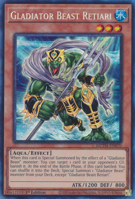 Gladiator Beast Retiari, Maze of the Master · MZTM-EN070