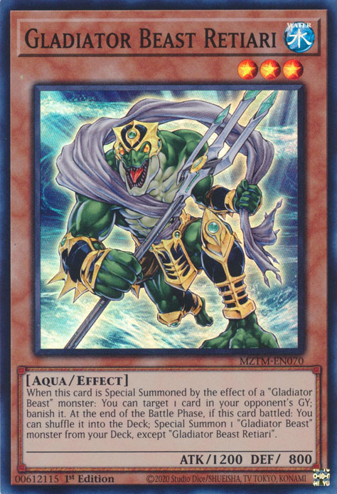 Gladiator Beast Retiari, Maze of the Master · MZTM-EN070