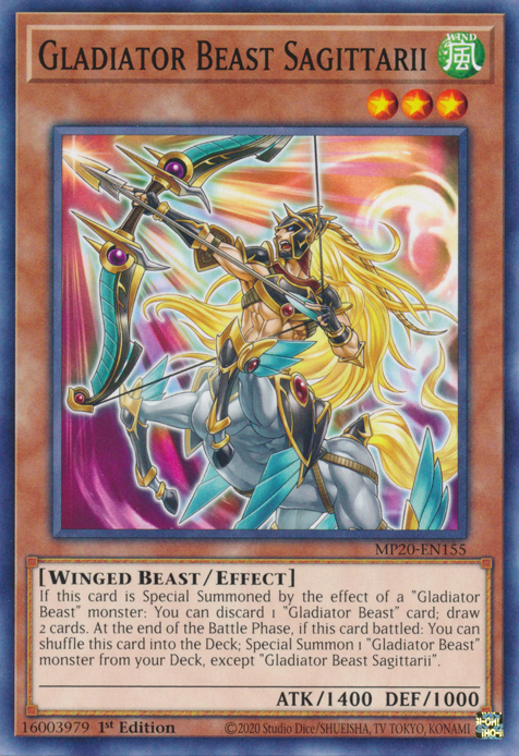 Gladiator Beast Sagittarii, 2020 Tin of Lost Memories · MP20-EN155