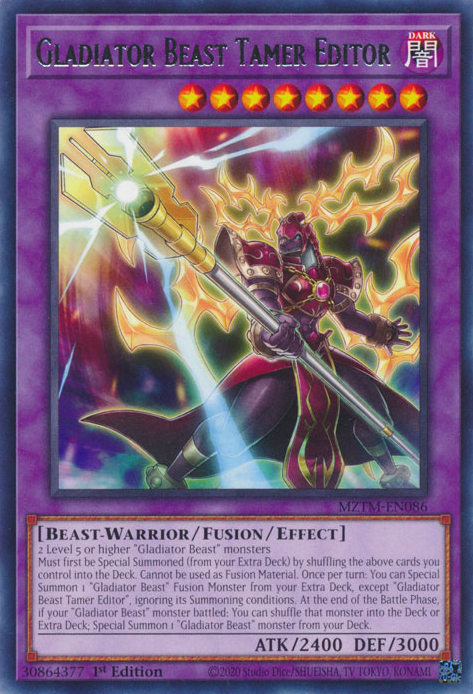 Gladiator Beast Tamer Editor, Maze of the Master · MZTM-EN086