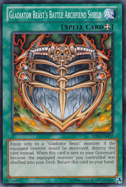 Gladiator Beast's Battle Archfiend Shield, Astral Pack Three · AP03-EN022