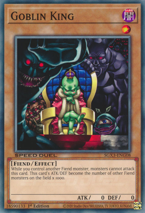 Goblin King, Speed Duel GX: Duelists of Shadows · SGX3-ENG08