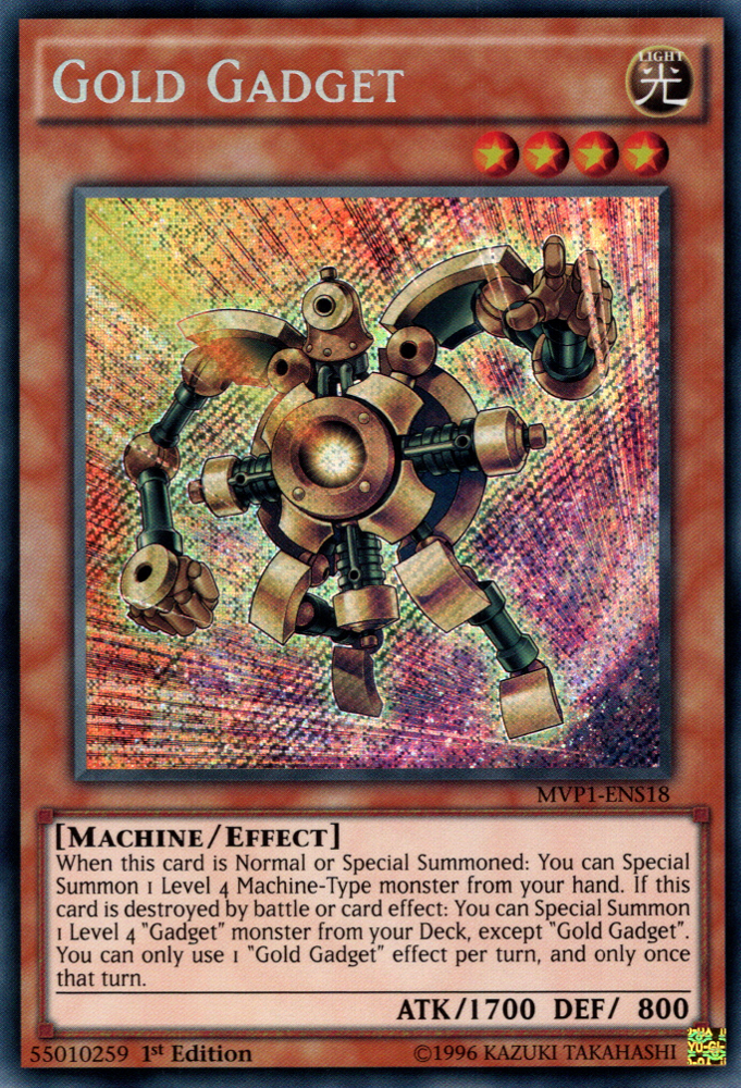 Gold Gadget, Yu-Gi-Oh! The Dark Side of Dimensions Movie Pack · MVP1-ENS18